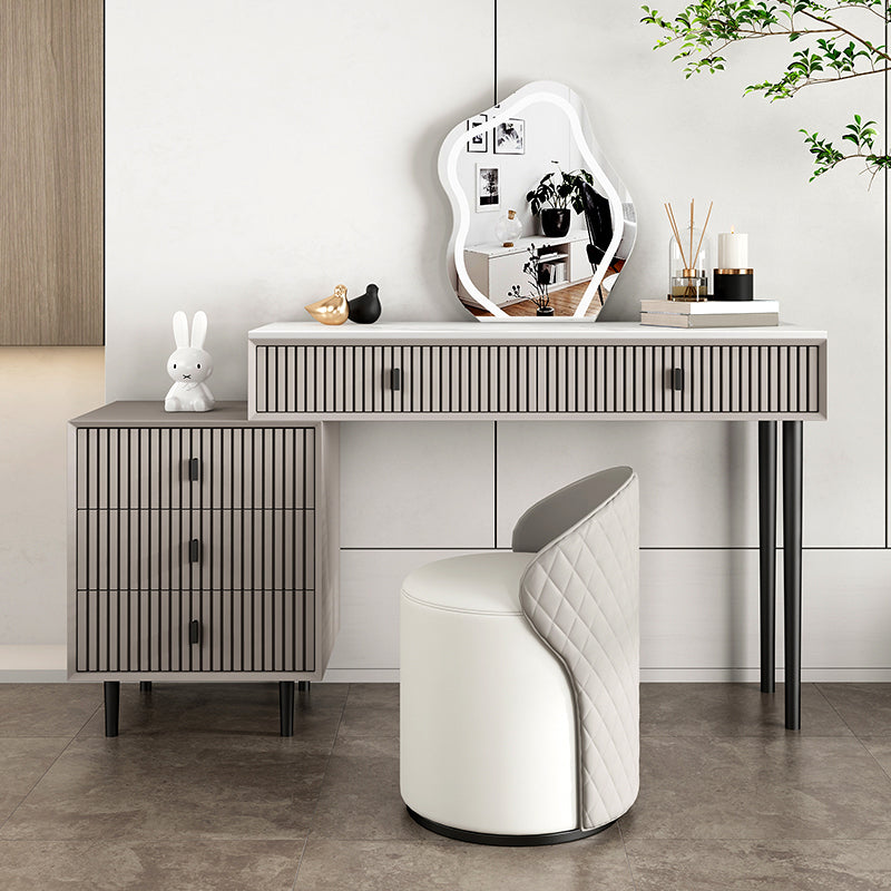 Tavolo da toeletta per vanità per trucco in legno massiccio glam