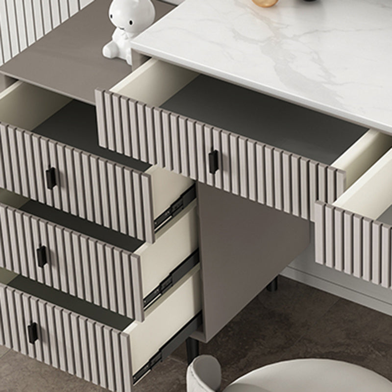 Tavolo da toeletta per vanità per trucco in legno massiccio glam