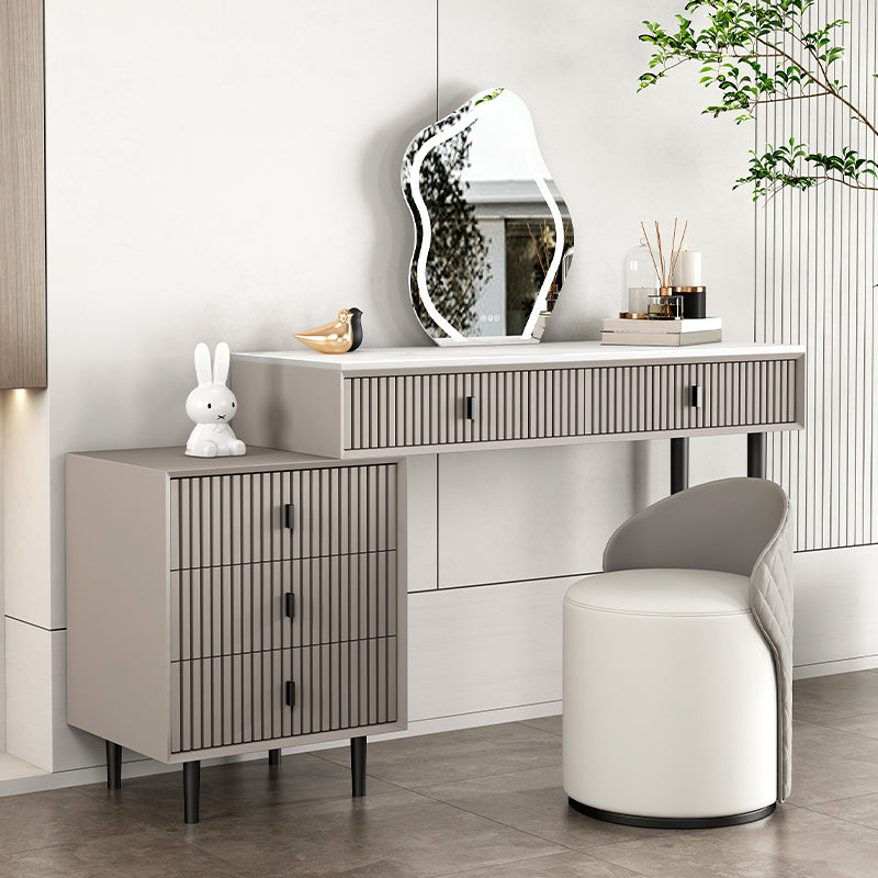 Tavolo da toeletta per vanità per trucco in legno massiccio glam