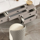 Glam Make -up Eitelkeitstisch mit Schieferoberteil, fester Holzverkederstisch