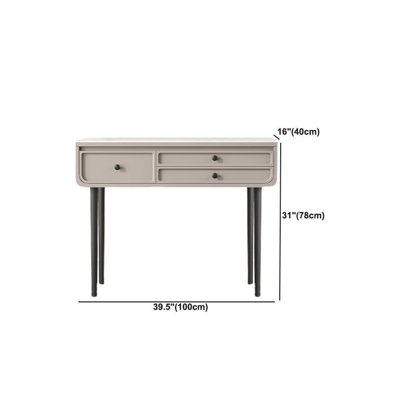 Glam Make -up Eitelkeitstisch mit Schieferoberteil, fester Holzverkederstisch