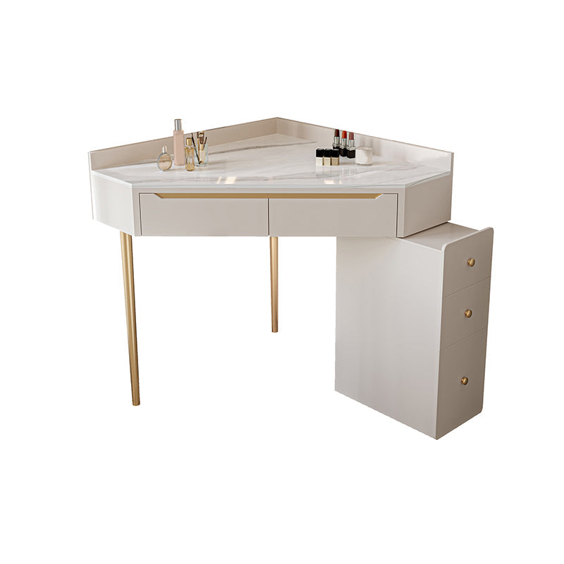 Slate Top Makeup Vanity Set with Drawers, Glam Makeup Vanity Desk Table Clearhalo 'Bedroom Furniture' 'furn' 'furn_makeup_vanities' 'Furniture' 'Makeup Vanities' 'makeup_vanities' 5860921