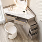 Slate Top Makeup Vanity Set with Drawers, Glam Makeup Vanity Desk Table Clearhalo 'Bedroom Furniture' 'furn' 'furn_makeup_vanities' 'Furniture' 'Makeup Vanities' 'makeup_vanities' 5860926