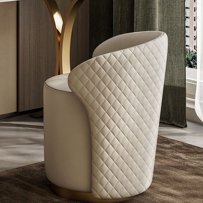 Glam Massivholz Waschtisch und Stuhl -Set -Schiefer -Top -Make -up -Zähler