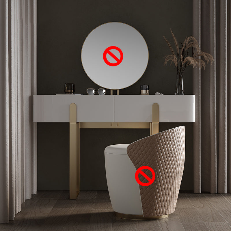 Tavolo da trucco da cambio a 2 cassetti set glam tavolo da toeletta in ardesia glam