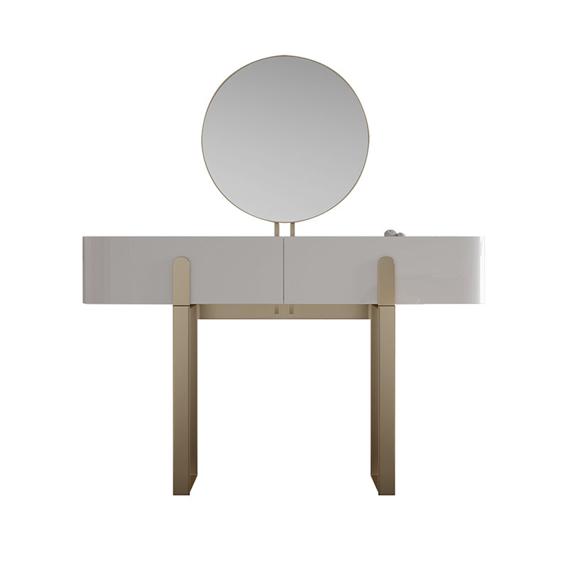 Tavolo da trucco da cambio a 2 cassetti set glam tavolo da toeletta in ardesia glam