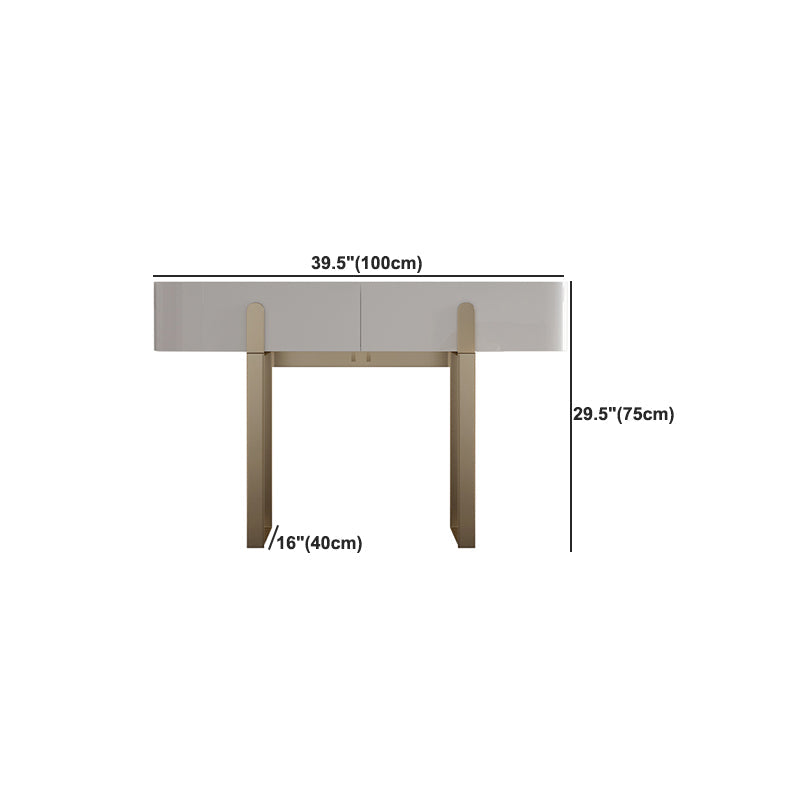 Tavolo da trucco da cambio a 2 cassetti set glam tavolo da toeletta in ardesia glam