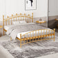 Metallic Standard Bed Glam Open-Frame Bed with Arched Headboard Gold Clearhalo 'Bedroom Furniture' 'Beds' 'furn' 'furn_beds' 'Furniture' 5861208