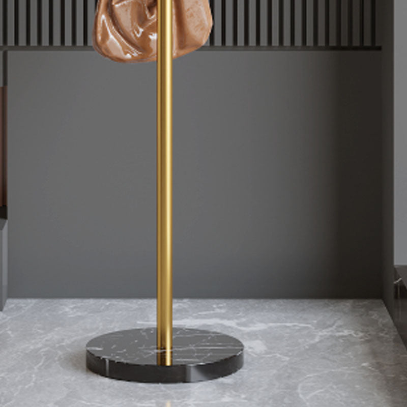 Glam Coat Rack Metal No Distressing Free Standing Entry Hall Tree Clearhalo 'Entry & Mudroom Furniture' 'furn' 'furn_hall_tree_coat_racks' 'Furniture' 'Hall Trees & Coat Racks' 'hall_tree_coat_racks' 5861312