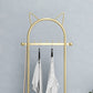 Contemporary Hall Stand Metal Hooks Included No Distressing Free Standing Rack Metal