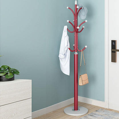 Contemporary Metal Hall Tree with Hooks Coat Hanger in Living Room
