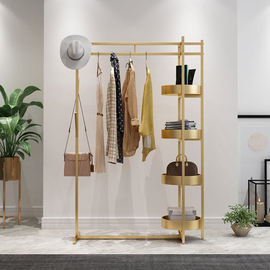 Scaffali di stoccaggio dell'albero di metallo contemporaneo Gancio di ganci in camera da letto