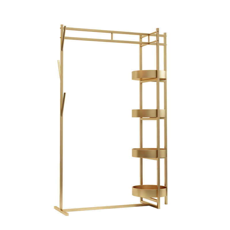 Scaffali di stoccaggio dell'albero di metallo contemporaneo Gancio di ganci in camera da letto