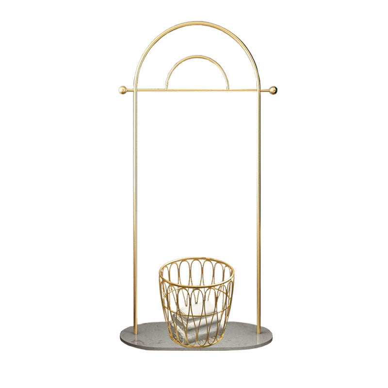 Gorgeous Coat Rack Metal Hall Stand Hooks Storage Shelf Coat Hanger Gold Shelf Not Included Clearhalo 'Entry & Mudroom Furniture' 'furn' 'furn_hall_tree_coat_racks' 'Furniture' 'Hall Trees & Coat Racks' 'hall_tree_coat_racks' 5861839