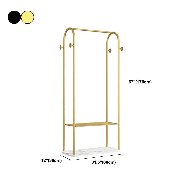 Gorgeous Coat Rack Metal Hall Stand Hooks Storage Shelf Coat Hanger Clearhalo 'Entry & Mudroom Furniture' 'furn' 'furn_hall_tree_coat_racks' 'Furniture' 'Hall Trees & Coat Racks' 'hall_tree_coat_racks' 5861845