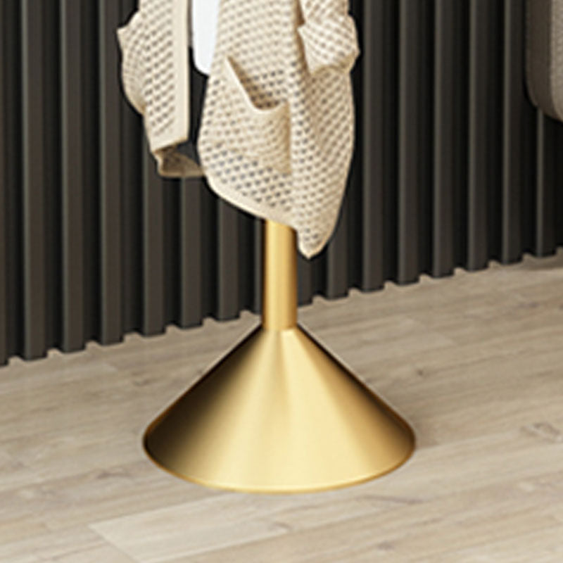 Glam Coat Rack Free Standing Coat Hook Metal Hall Stand with Round Base ...