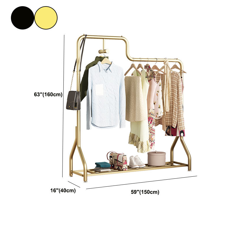 Albero moderno della sala in metallo con tappeto per appendiabiti per manuali da stoccaggio