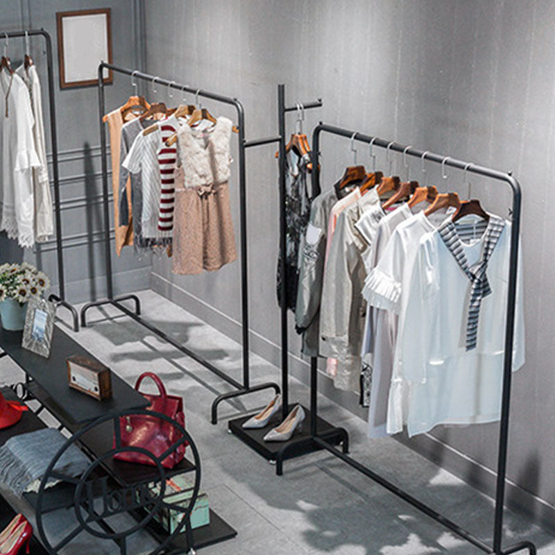 Industrial Metal Coat Hanger Hall Stand Hooks Free Standing Entryway Kit Hall Tree Clearhalo 'Entry & Mudroom Furniture' 'furn' 'furn_hall_tree_coat_racks' 'Furniture' 'Hall Trees & Coat Racks' 'hall_tree_coat_racks' 5862095