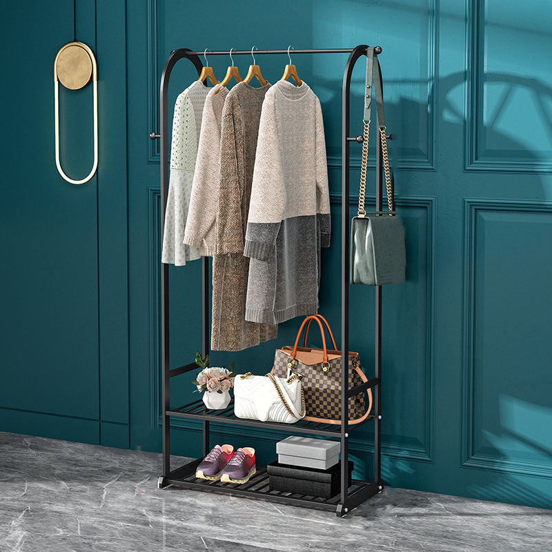 Modern Coat Hanger Storage Shelves Hall Tree Entry Hall Tree with Hooks Clearhalo 'Entry & Mudroom Furniture' 'furn' 'furn_hall_tree_coat_racks' 'Furniture' 'Hall Trees & Coat Racks' 'hall_tree_coat_racks' 5862166