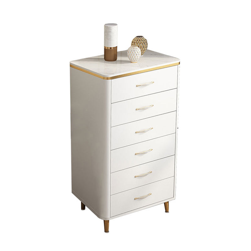 Artificial Wood Dining Room Sideboard Cabinet Modern Buffet Server Cabinet with Drawers 24"L x 16"W x 41"H Clearhalo 'buffet_sideboard' 'Buffets & Sideboards' 'furn' 'furn_buffet_sideboard' 'Furniture' 'Kitchen & Dining Furniture' 5862296