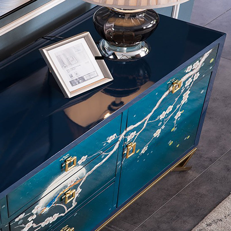 Glam Birch Birch Sideboard Credenza per scaffalature regolabili con cassetto per soggiorno