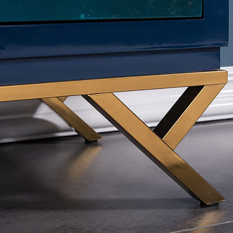 Glam Birch Birch Sideboard Credenza per scaffalature regolabili con cassetto per soggiorno