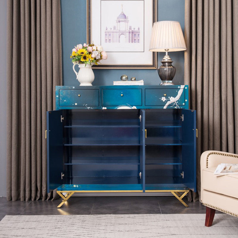 Glam Birch Birch Sideboard Credenza per scaffalature regolabili con cassetto per soggiorno