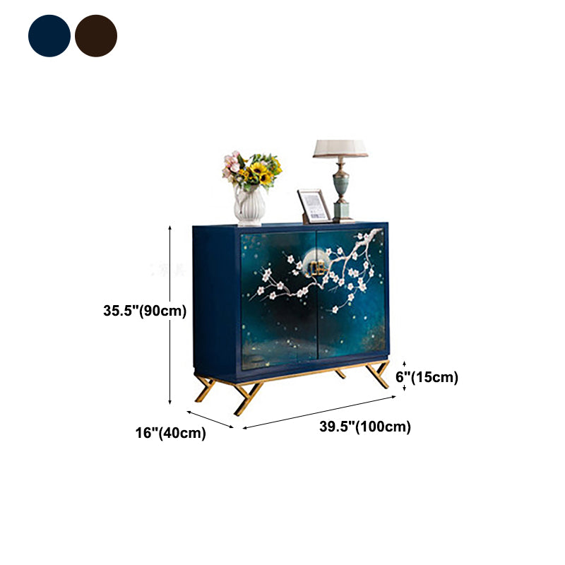 Glam Birch Birch Sideboard Credenza per scaffalature regolabili con cassetto per soggiorno