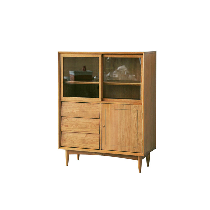 Sliding Door Sideboard Contemporary Side Board for Dining Room 47.2"L x 15.7"W x 44.1"H Clearhalo 'buffet_sideboard' 'Buffets & Sideboards' 'furn' 'furn_buffet_sideboard' 'Furniture' 'Kitchen & Dining Furniture' 5862441