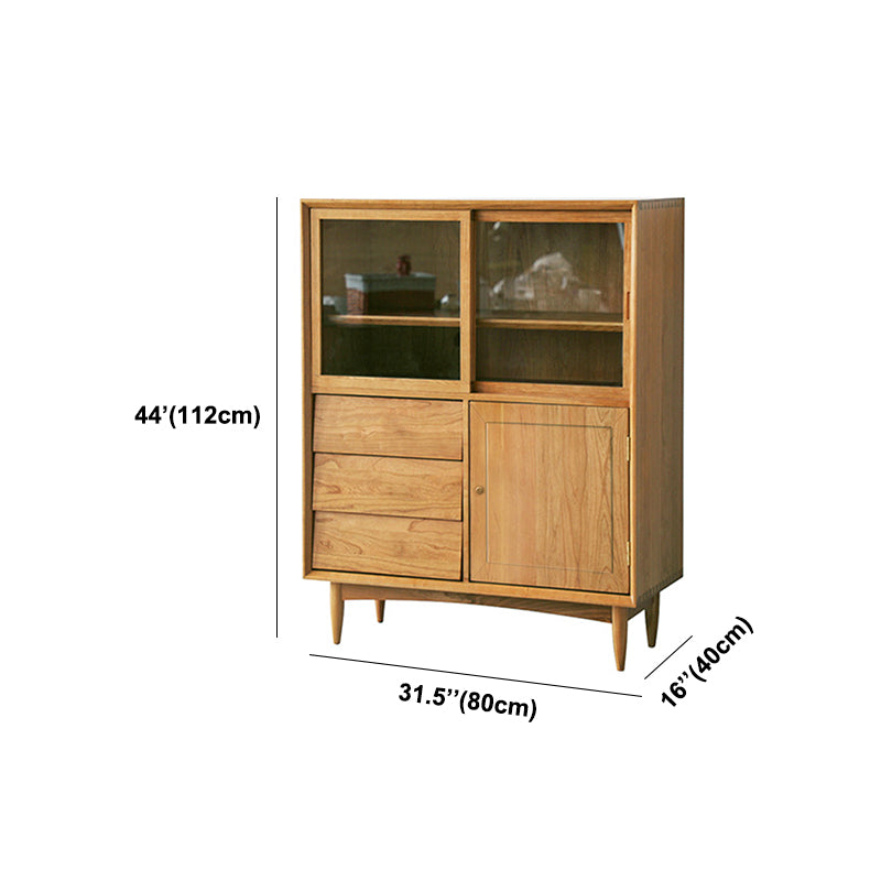 Sliding Door Sideboard Contemporary Side Board for Dining Room Clearhalo 'buffet_sideboard' 'Buffets & Sideboards' 'furn' 'furn_buffet_sideboard' 'Furniture' 'Kitchen & Dining Furniture' 5862453