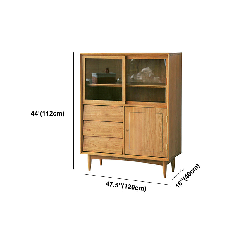 Sliding Door Sideboard Contemporary Side Board for Dining Room Clearhalo 'buffet_sideboard' 'Buffets & Sideboards' 'furn' 'furn_buffet_sideboard' 'Furniture' 'Kitchen & Dining Furniture' 5862458