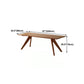 Rectangle Dining Site Table Modern Style Solid Wood Dining Room Furniture