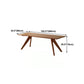 Rectangle Dining Site Table Modern Style Solid Wood Dining Room Furniture