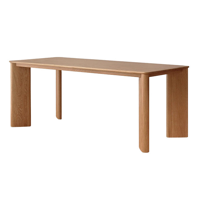 Mesa de comedor rectangular muebles de madera maciza con 4 patas
