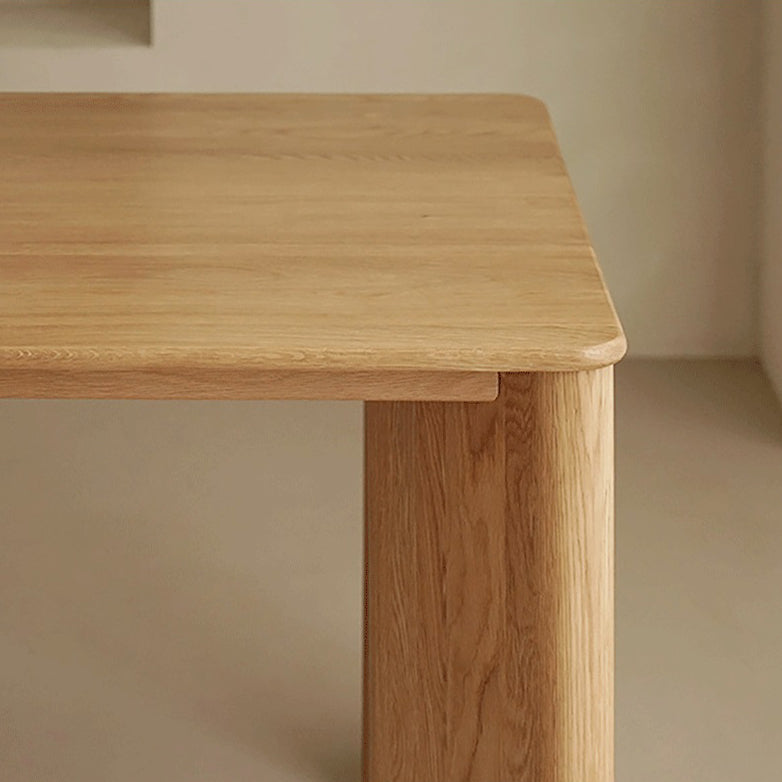 Mesa de comedor rectangular muebles de madera maciza con 4 patas