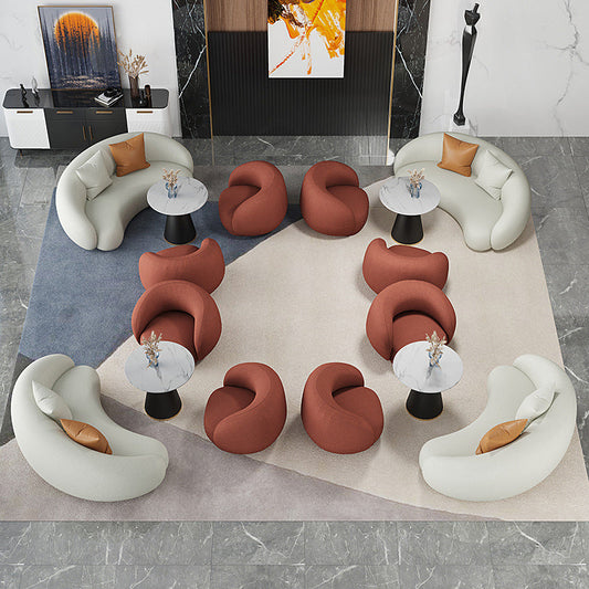Black Metal Base Luxury Round Table Tavolo da pranzo in pietra sinterizzato con piedistallo