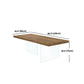 Modern Style Dining Table Rectangle Solid Wood Table for Home Kitchen