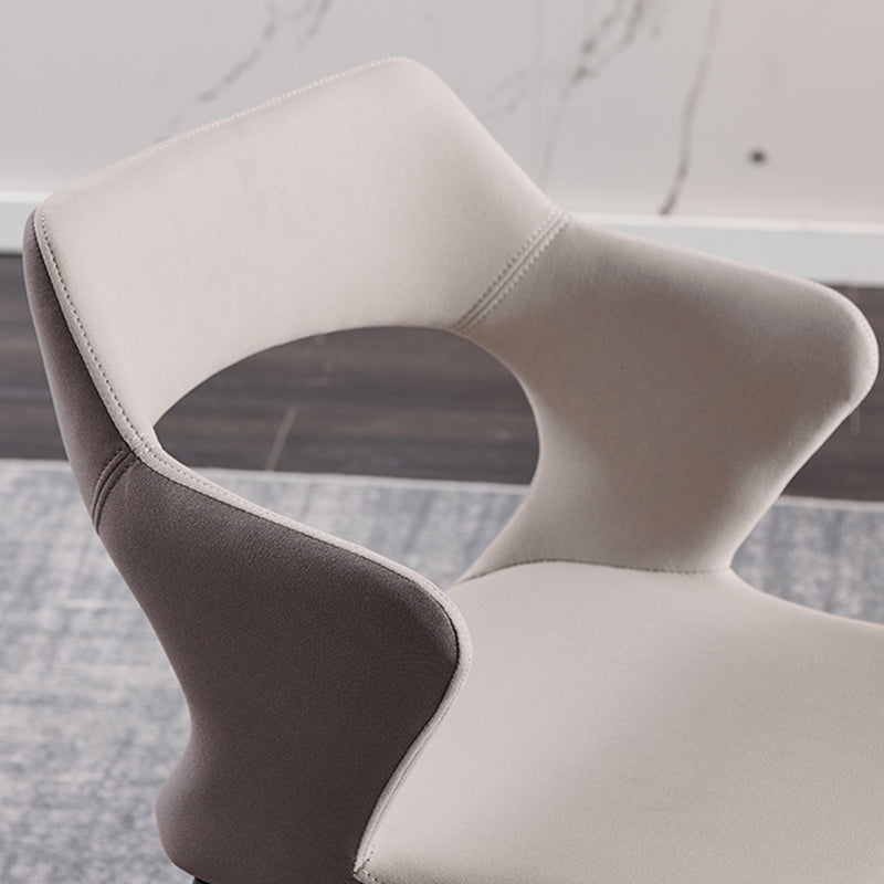 Industrial Dining Room Arm Chairs Faux Leather Open Chair for Kitchen Clearhalo 'Dining Chairs' 'Dining Tables & Seating' 'dining_chair' 'furn' 'furn_dining_chair' 'Furniture' 'Kitchen & Dining Furniture' 5862851