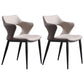 Industrial Dining Room Arm Chairs Faux Leather Open Chair for Kitchen Off-White 2 Piece Set Clearhalo 'Dining Chairs' 'Dining Tables & Seating' 'dining_chair' 'furn' 'furn_dining_chair' 'Furniture' 'Kitchen & Dining Furniture' 5862852