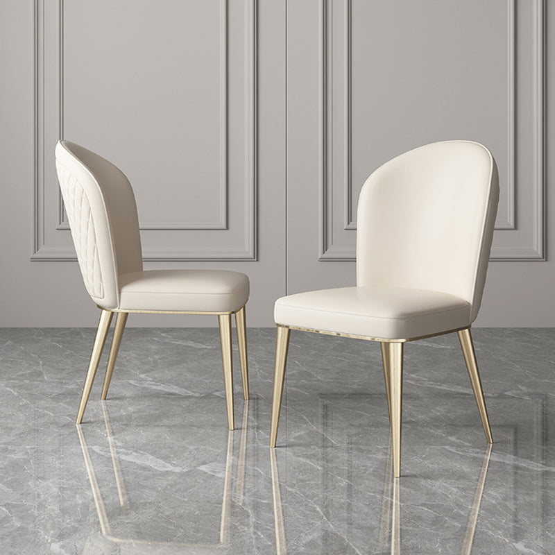 Parsons Armless Dining Chairs Glam Dining Side Chair for Home Clearhalo 'Dining Chairs' 'Dining Tables & Seating' 'dining_chair' 'furn' 'furn_dining_chair' 'Furniture' 'Kitchen & Dining Furniture' 5862890
