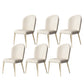 Parsons Armless Dining Chairs Glam Dining Side Chair for Home White 6 Piece Set Clearhalo 'Dining Chairs' 'Dining Tables & Seating' 'dining_chair' 'furn' 'furn_dining_chair' 'Furniture' 'Kitchen & Dining Furniture' 5862897
