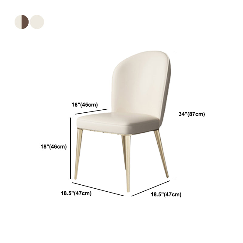Parsons Armless Dining Chairs Glam Dining Side Chair for Home Clearhalo 'Dining Chairs' 'Dining Tables & Seating' 'dining_chair' 'furn' 'furn_dining_chair' 'Furniture' 'Kitchen & Dining Furniture' 5862911