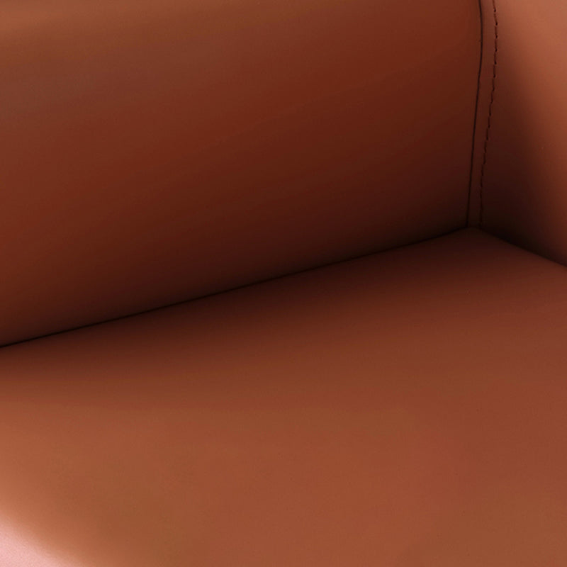 Silla de comedor tapizada silla lateral de comedor de cuero sinté