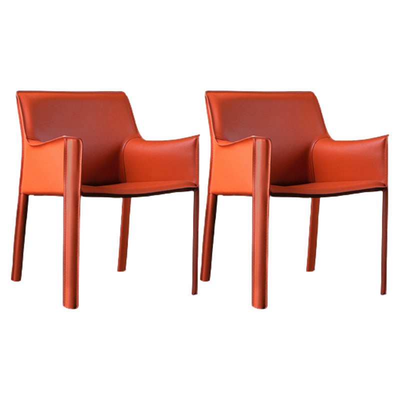 Silla de comedor tapizada silla lateral de comedor de cuero sinté