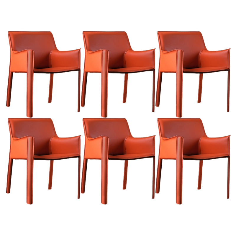 Silla de comedor tapizada silla lateral de comedor de cuero sinté