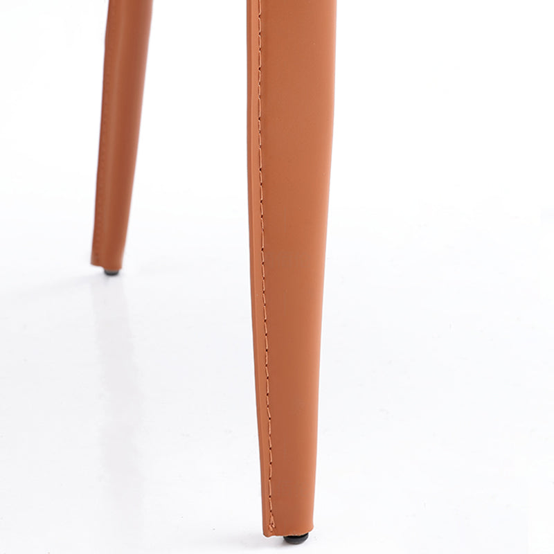 Faux Leather Dining Chairs Modern Dining Arm Chair for Kitchen Clearhalo 'Dining Chairs' 'Dining Tables & Seating' 'dining_chair' 'furn' 'furn_dining_chair' 'Furniture' 'Kitchen & Dining Furniture' 5862969