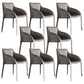 Faux Leather Dining Chairs Modern Dining Arm Chair for Kitchen Grey 8 Piece Set Clearhalo 'Dining Chairs' 'Dining Tables & Seating' 'dining_chair' 'furn' 'furn_dining_chair' 'Furniture' 'Kitchen & Dining Furniture' 5862970