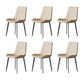 Industrial Armless Dining Chairs Upholstered Side Chair for Home Off-White 6 Piece Set Clearhalo 'Dining Chairs' 'Dining Tables & Seating' 'dining_chair' 'furn' 'furn_dining_chair' 'Furniture' 'Kitchen & Dining Furniture' 5862980