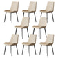 Industrial Armless Dining Chairs Upholstered Side Chair for Home Off-White 8 Piece Set Clearhalo 'Dining Chairs' 'Dining Tables & Seating' 'dining_chair' 'furn' 'furn_dining_chair' 'Furniture' 'Kitchen & Dining Furniture' 5862982