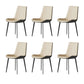 Industrial Armless Dining Chairs Upholstered Side Chair for Home Cream Gray 6 Piece Set Clearhalo 'Dining Chairs' 'Dining Tables & Seating' 'dining_chair' 'furn' 'furn_dining_chair' 'Furniture' 'Kitchen & Dining Furniture' 5862989